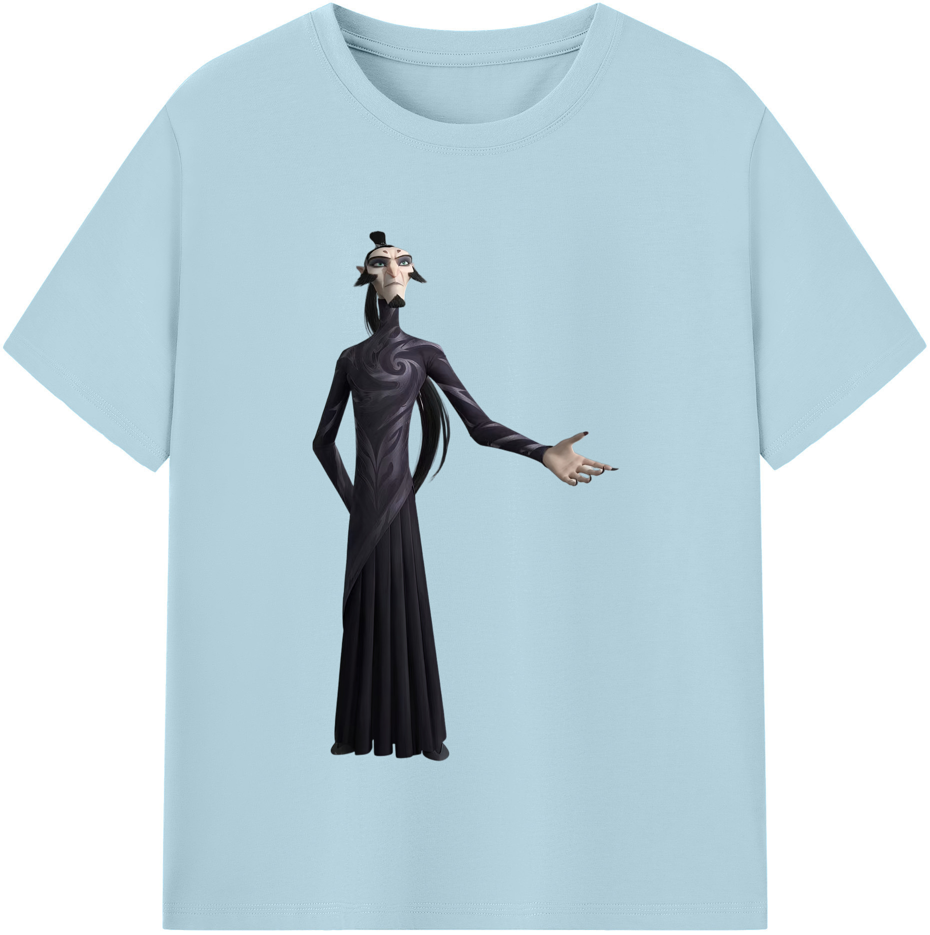 （画像用） Ne Zha 2 ナタ 魔童の大暴れ 綿100％半袖Tシャツ（フロントプリント）
